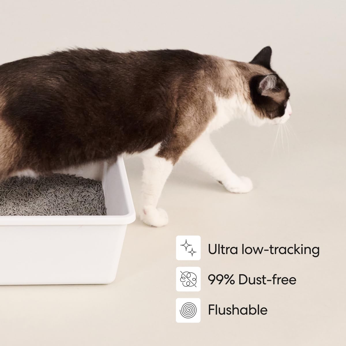 Tuft & Paw Really Great Cat Litter, Low Tracking Tofu Cat Litter, Clumping, Flushable, Odor Control, Dust-Free - 9.25lbs x 2Bags