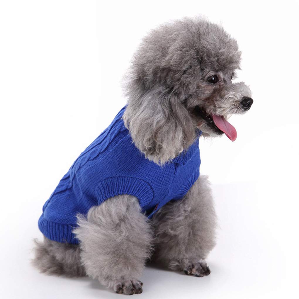 Dog Sweater, Warm Pet Sweater, Dog Sweaters For Small Dogs Medium Dogs Large Dogs, Cute Knitted Classic Cat Sweater Dog Clothes Coat For Girls Boys Dog Puppy Cat (Xxxl, Dark Blue)