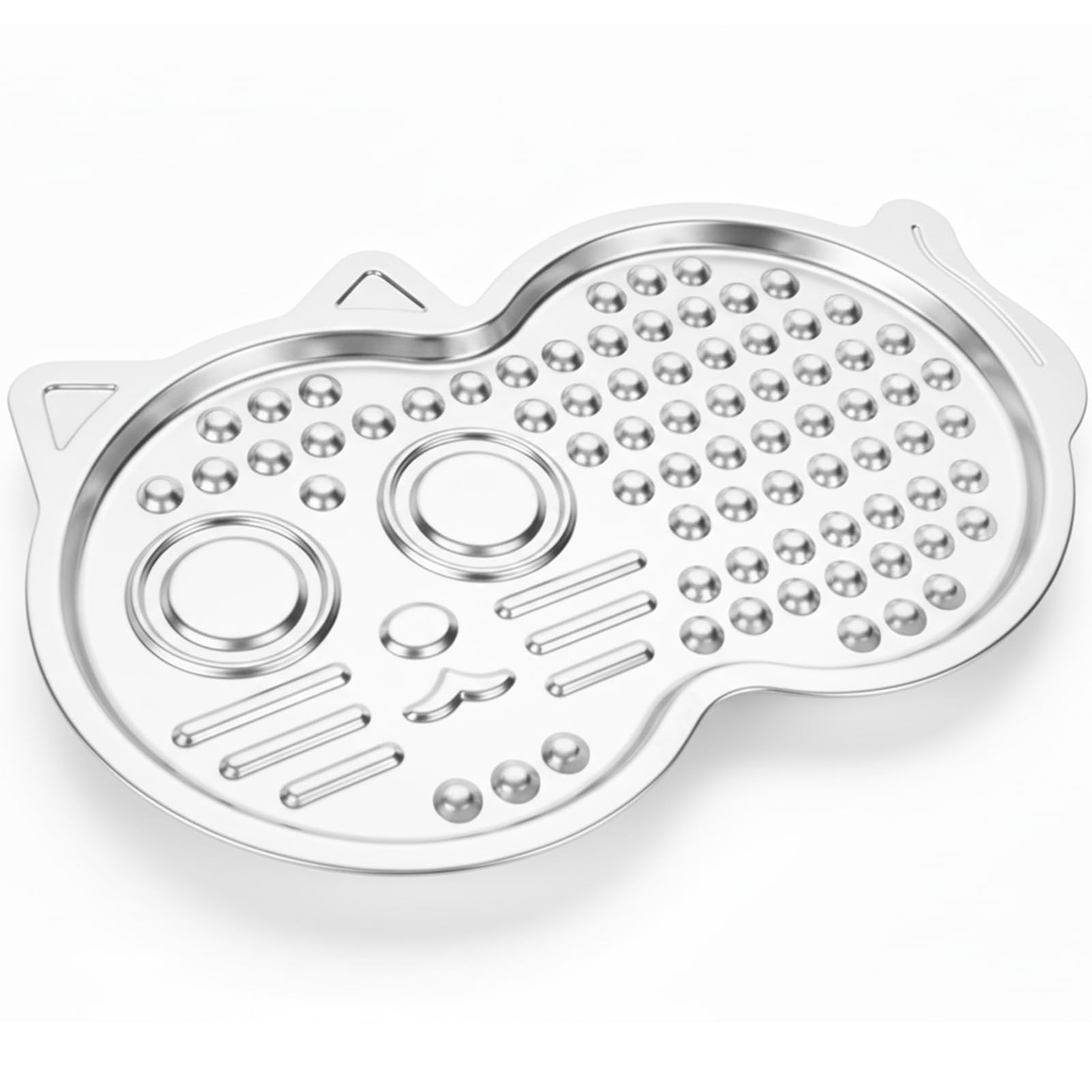 Vivifying Stainless Steel Lick Mat for Dogs & Cats, Slow Feeder Pad with Suction Cups, Improve Your Pets Feeding Habits, Odor-F