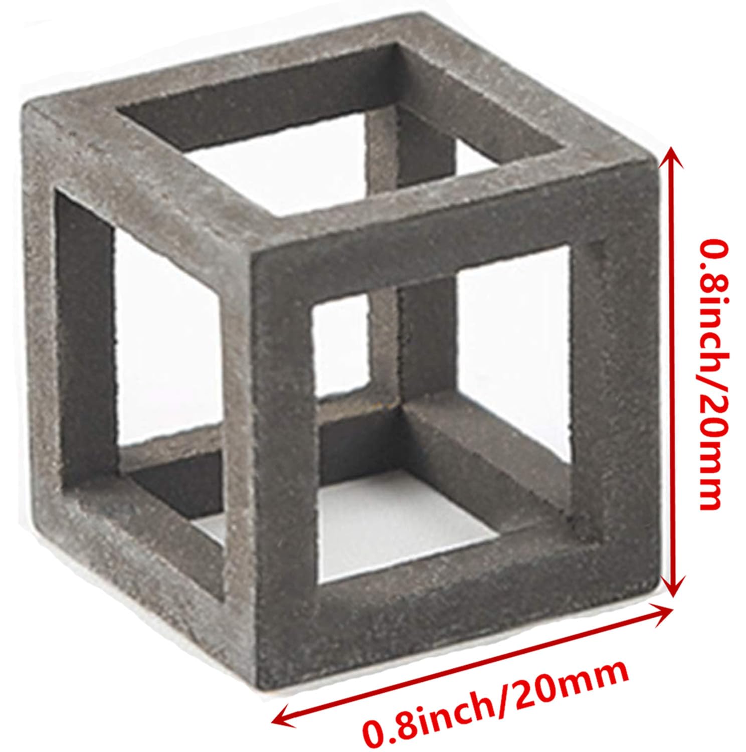 XMHF 5Pcs Ceramic Aquarium Small Fish Shrimp Crayfish Breeding Cube Block Shelter Gray