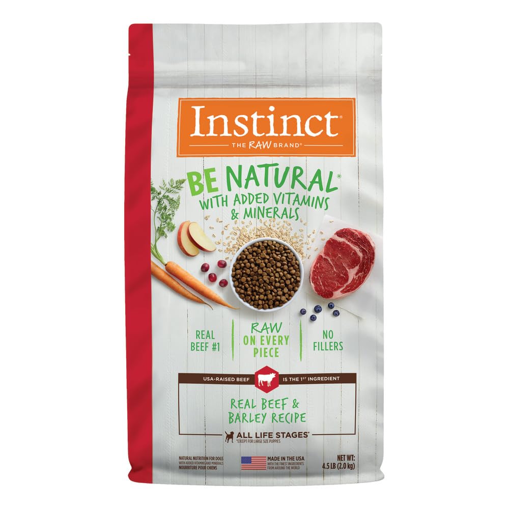 Be Natural Beef & Barley Dry Dog Food, 4.5 lb. Bag