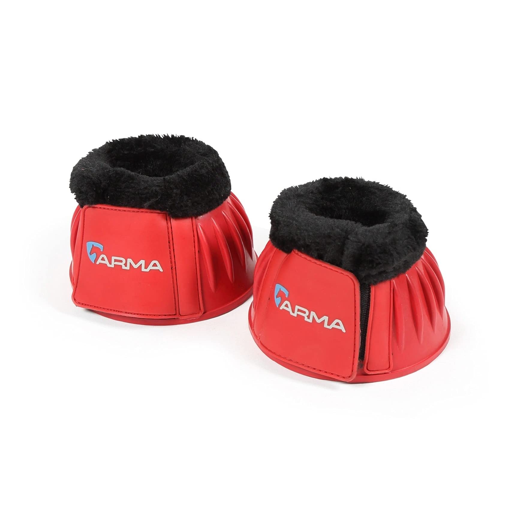 Shires Equestrian Equine Horse Arma Fleece Overreach Pink Cob Bell Boots