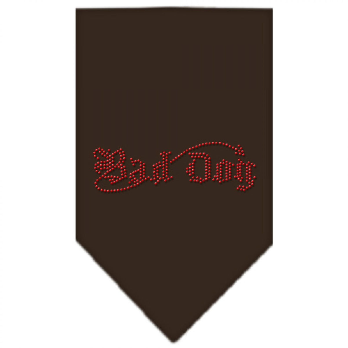 Mirage Pet Products Bad Dog Rhinestone Bandana, Large, Cocoa