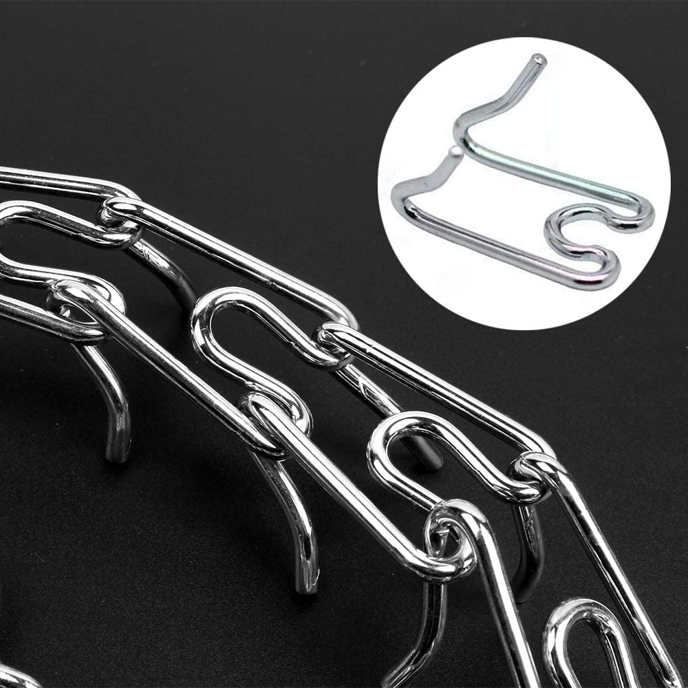 Cbbpet Dog Prong Collar, Adjustable Dog Training Collar With Quick Release Buckle For Small Medium Large Dogs (Silver, Xl /4.0Mm