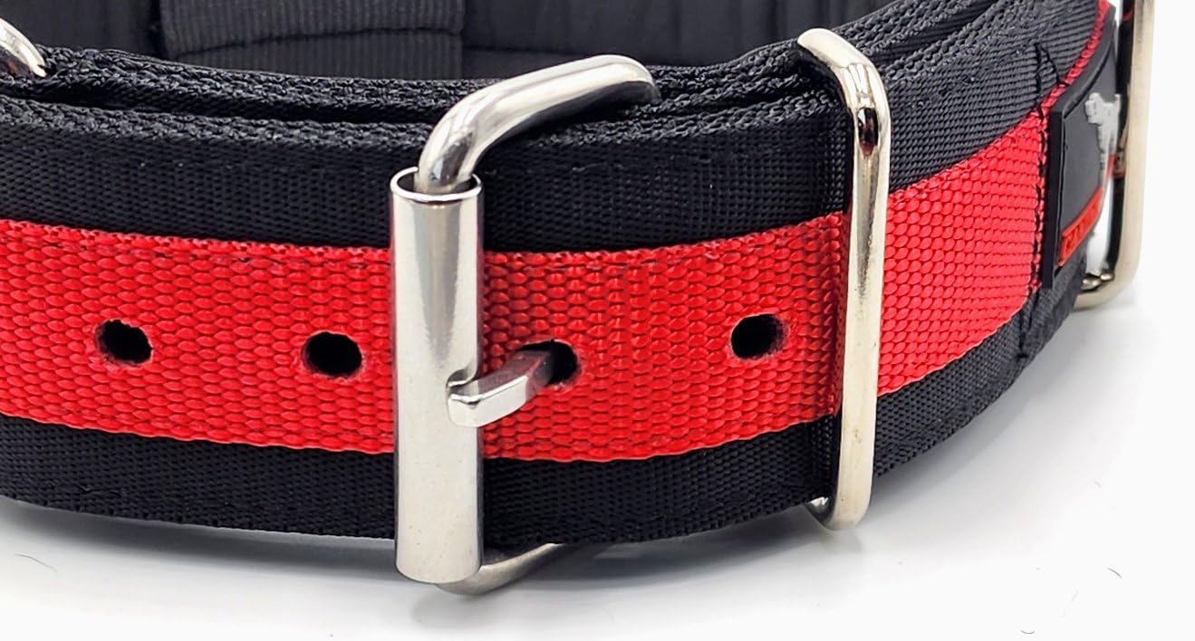 Canine Athletes 2'' Wide Elite Max V2 Neoprene Padded Thick Working Dog Collar For Strong Dogs (Small)