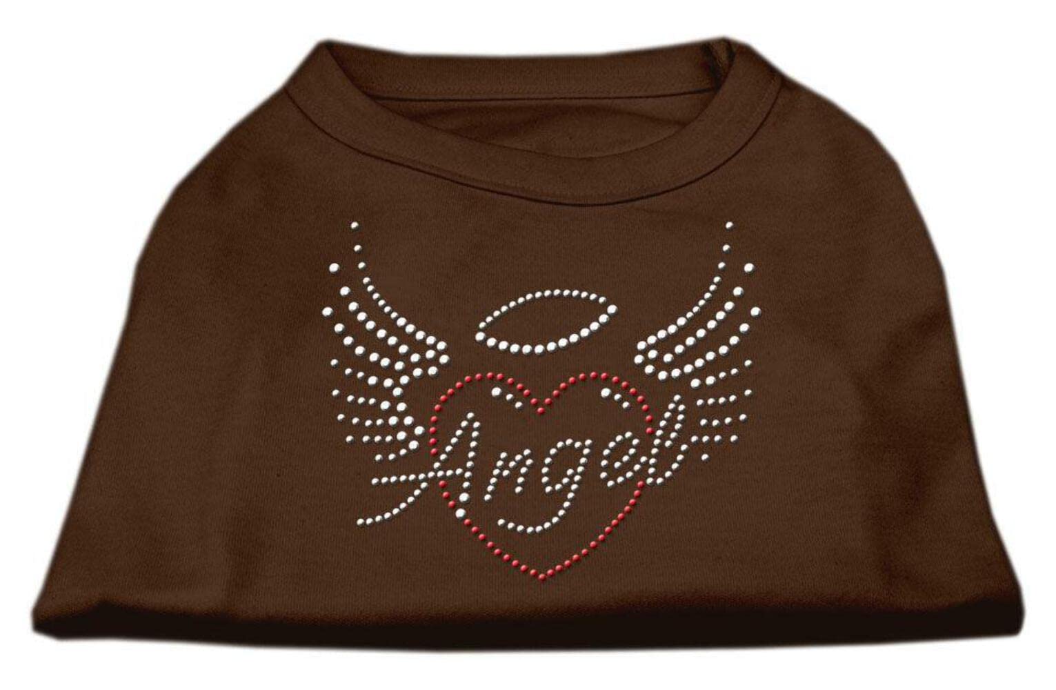 Mirage Pet Products Angel Heart Rhinestone Dog Shirt, Small, Blue
