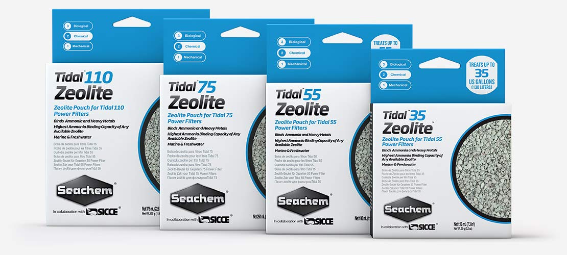 Seachem Laboratories 6513 55 Zeolite 190 Ml Tidal Filter