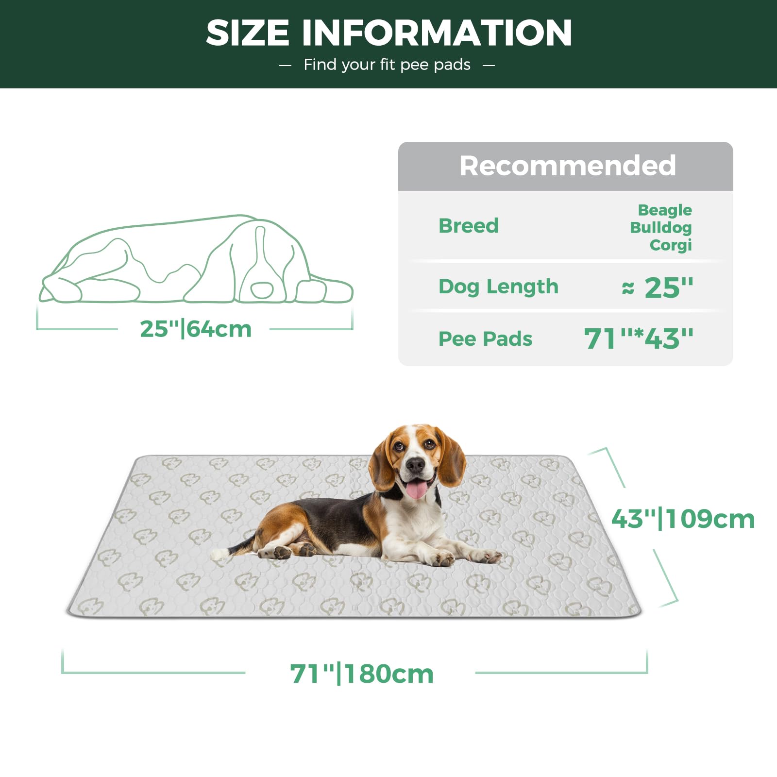 Fxw Washable Pee Pads For Dogs, Puppy Pads With Super Absorbent, Specifically Designed For Fxw Rollick/Homeplus 32/40/45Inch 6 P