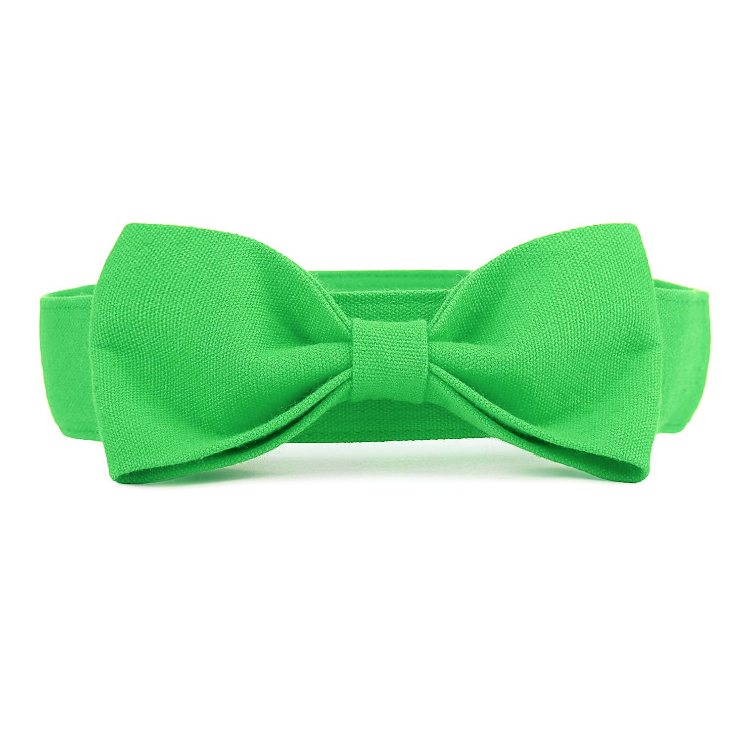 Segarty Bow Tie Dog Collar, Adjustable Green Bowtie Collar For Large Dogs, Durable Dog Neck Tie Tuxedo Comfortable Cotton Pets B