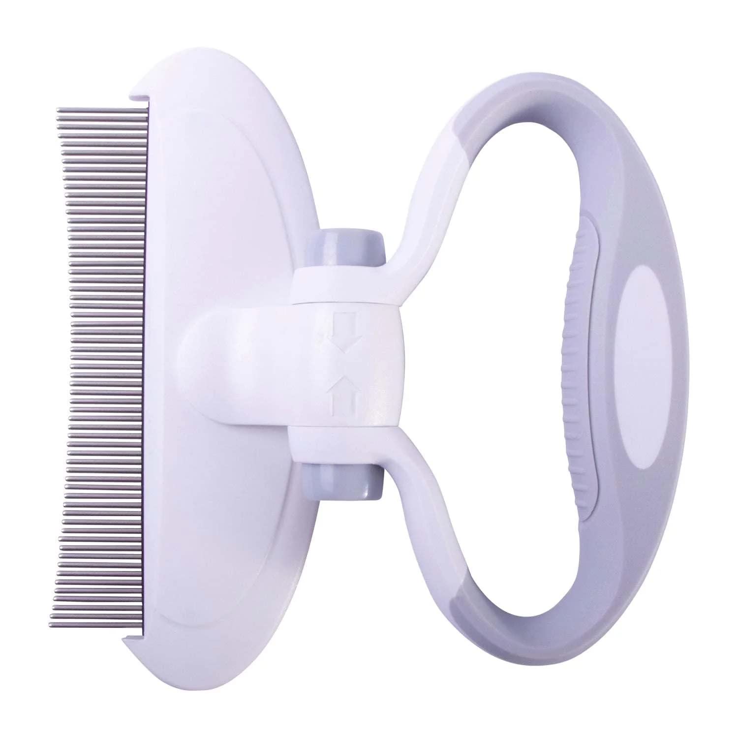 Pet Life 'Gyrater' Travel Swivel Curved Pet Grooming Pin Comb