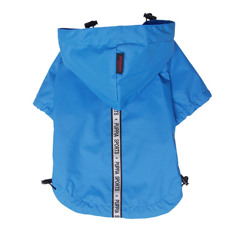 Puppia Authentic Base Jumper Raincoat, Large, Sky Blue