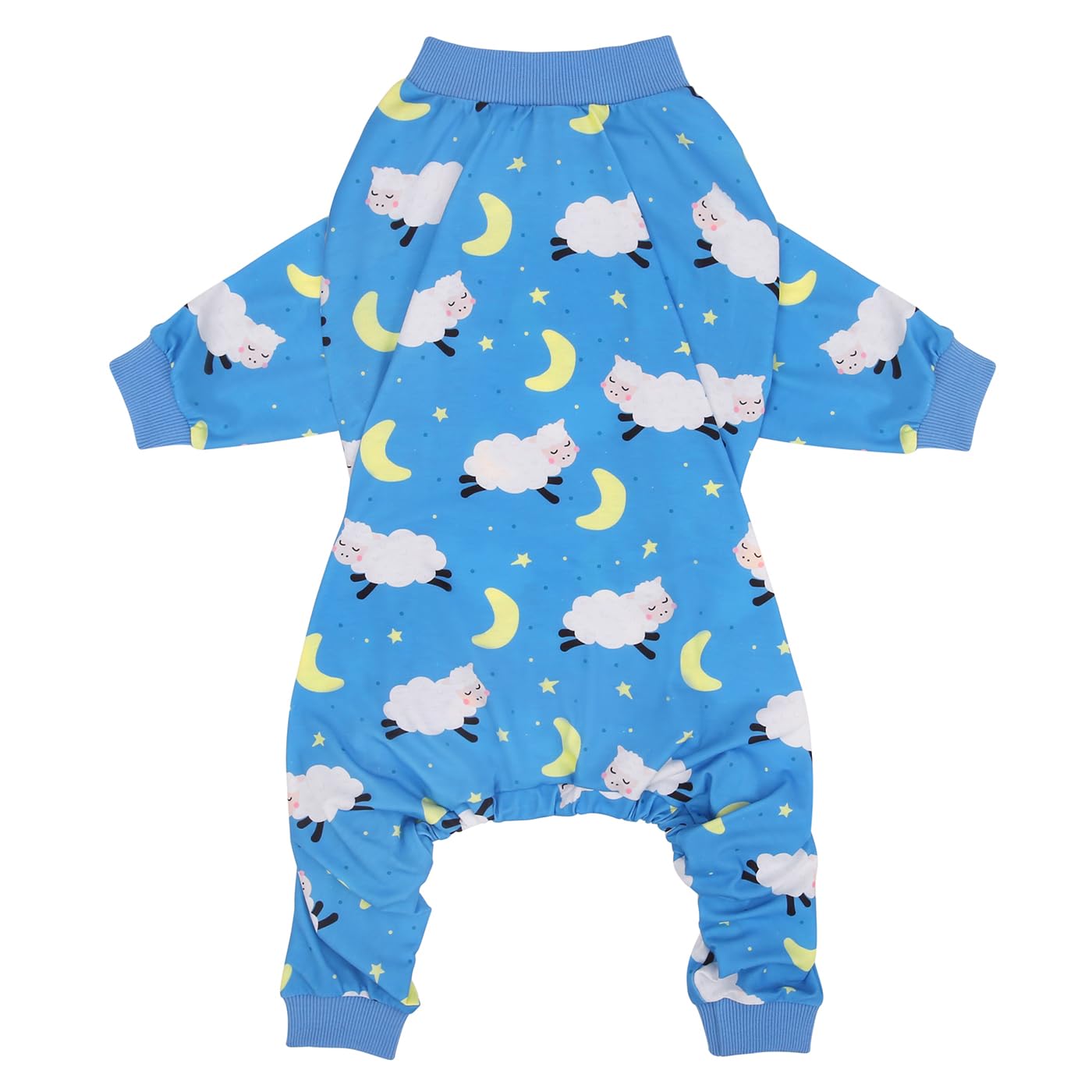 HDE Dog Pajamas One Piece Jumpsuit Lightweight Dog PJs Shirt for M-3XL Dogs Counting Sheep - 3XL