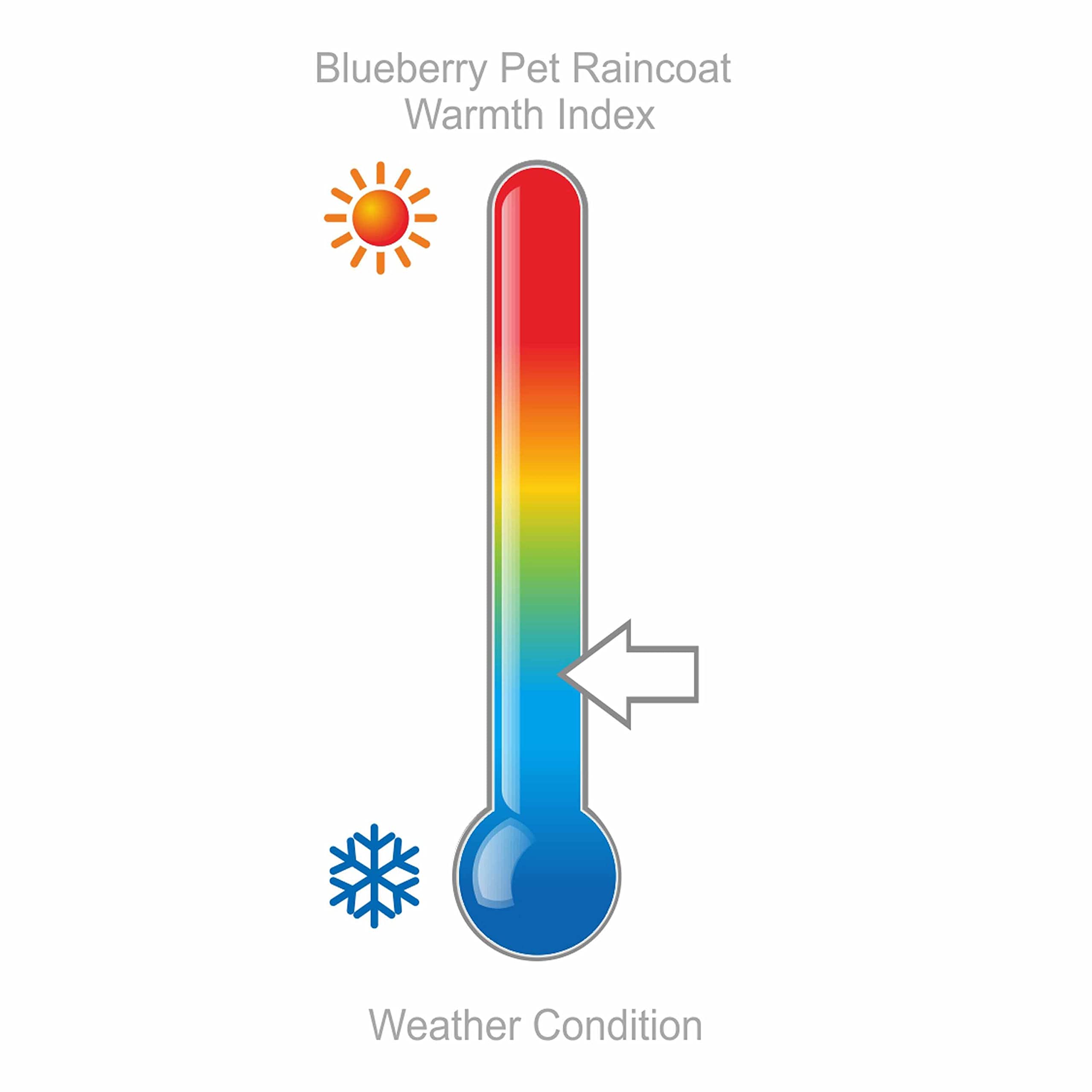 Blueberry Pet 26' Waterproof Dog Softshell Jacket, Hooded Raincoat And Windbreaker With Leash & Harness Hole, Dazzling Blue, Outdoor Rain Gear For Dogs