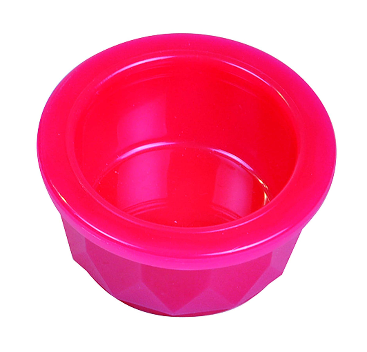 Van Ness Heavyweight Translucent Crock Style Dish For Small Animals, 4 OZ, Red