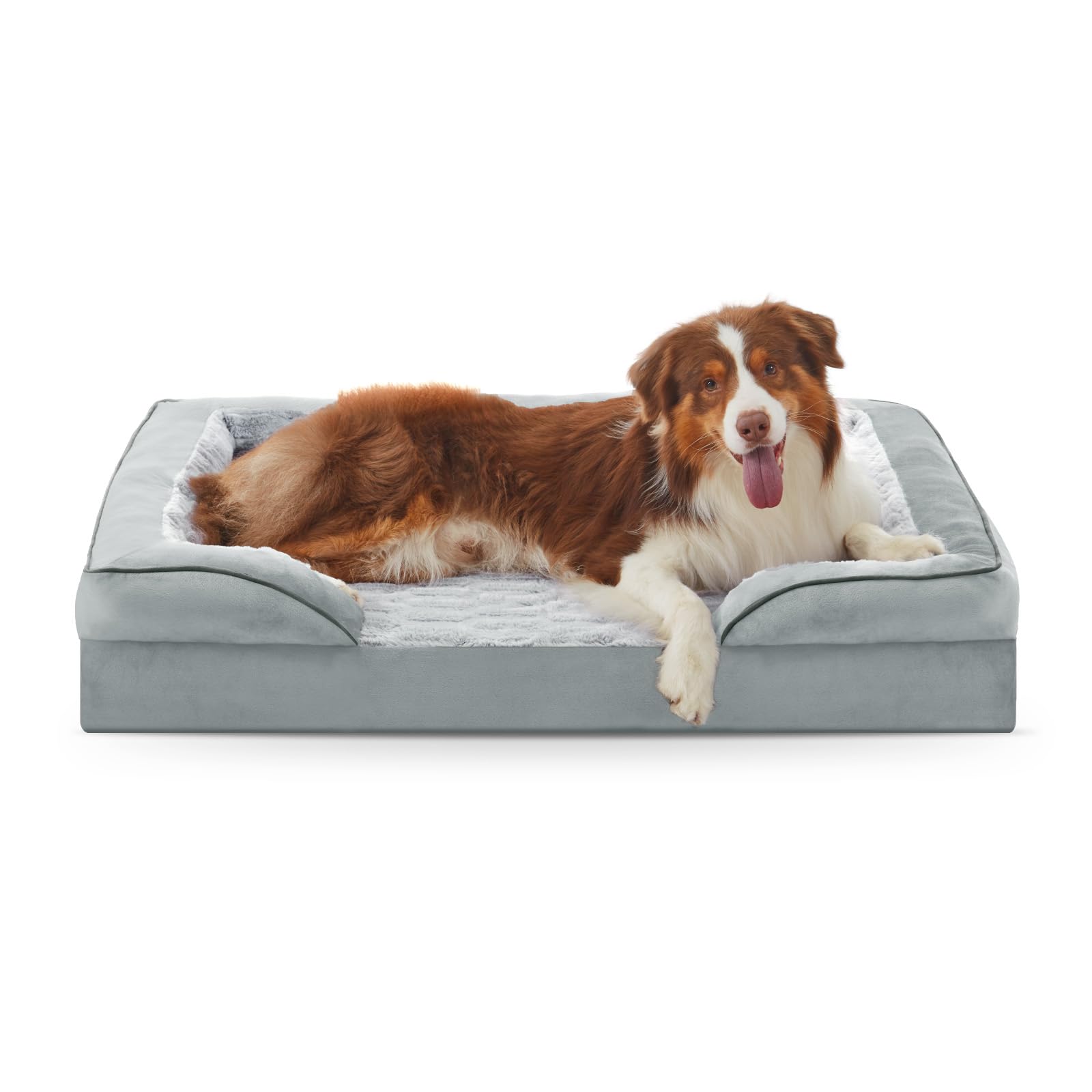 Furtime Orthopedic Dog Bed For Medium Dogs - Washable Dog Sofa Beds Medium, Supportive Foam Pet Couch Bed With Removable Washabl