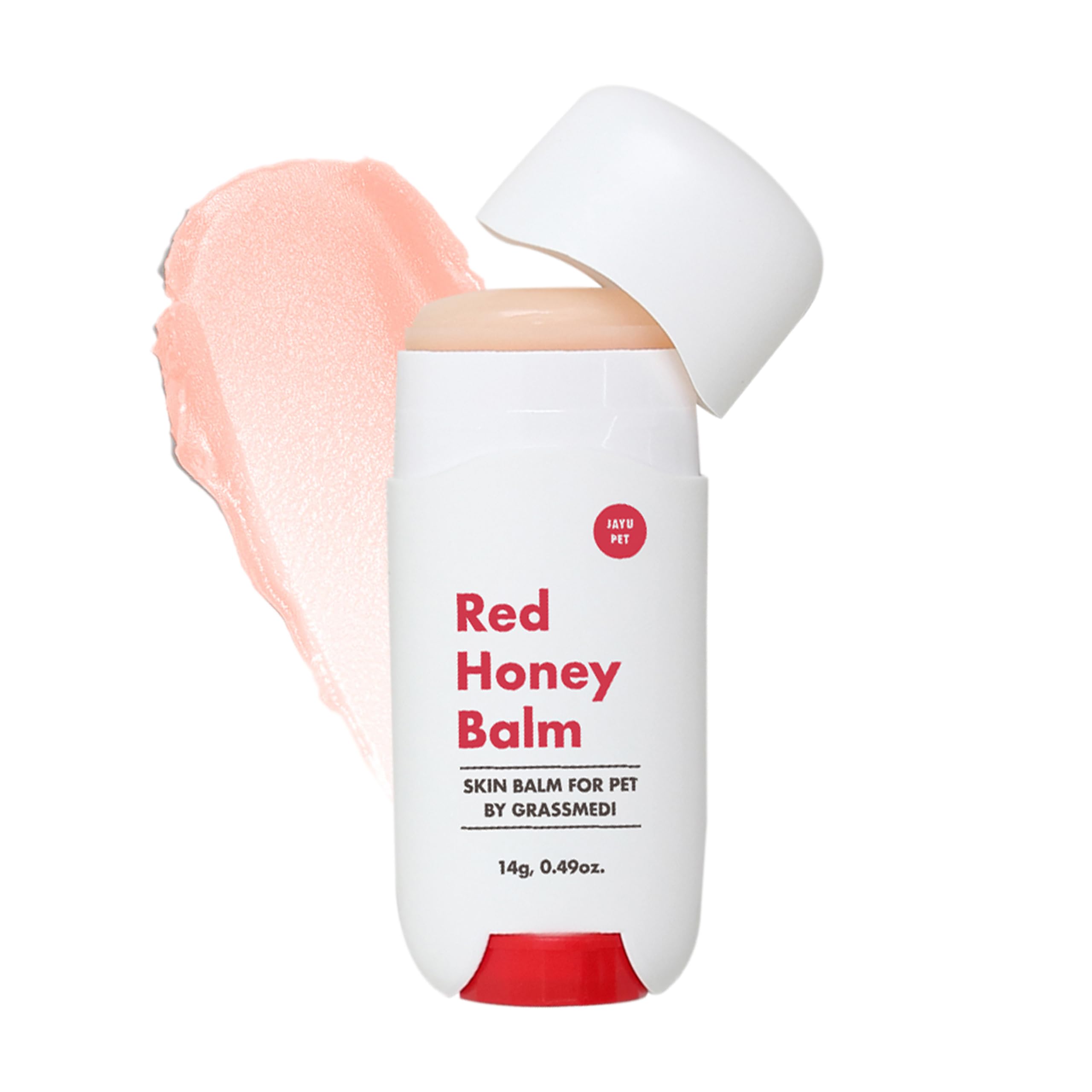 JAYU PET Red Honey Balm - Long Lasting Dog Cat Skin Nose Paw Wax Balm, Anti Slip & Help Reduce Licking, Dry Cracked Chapped Pad 