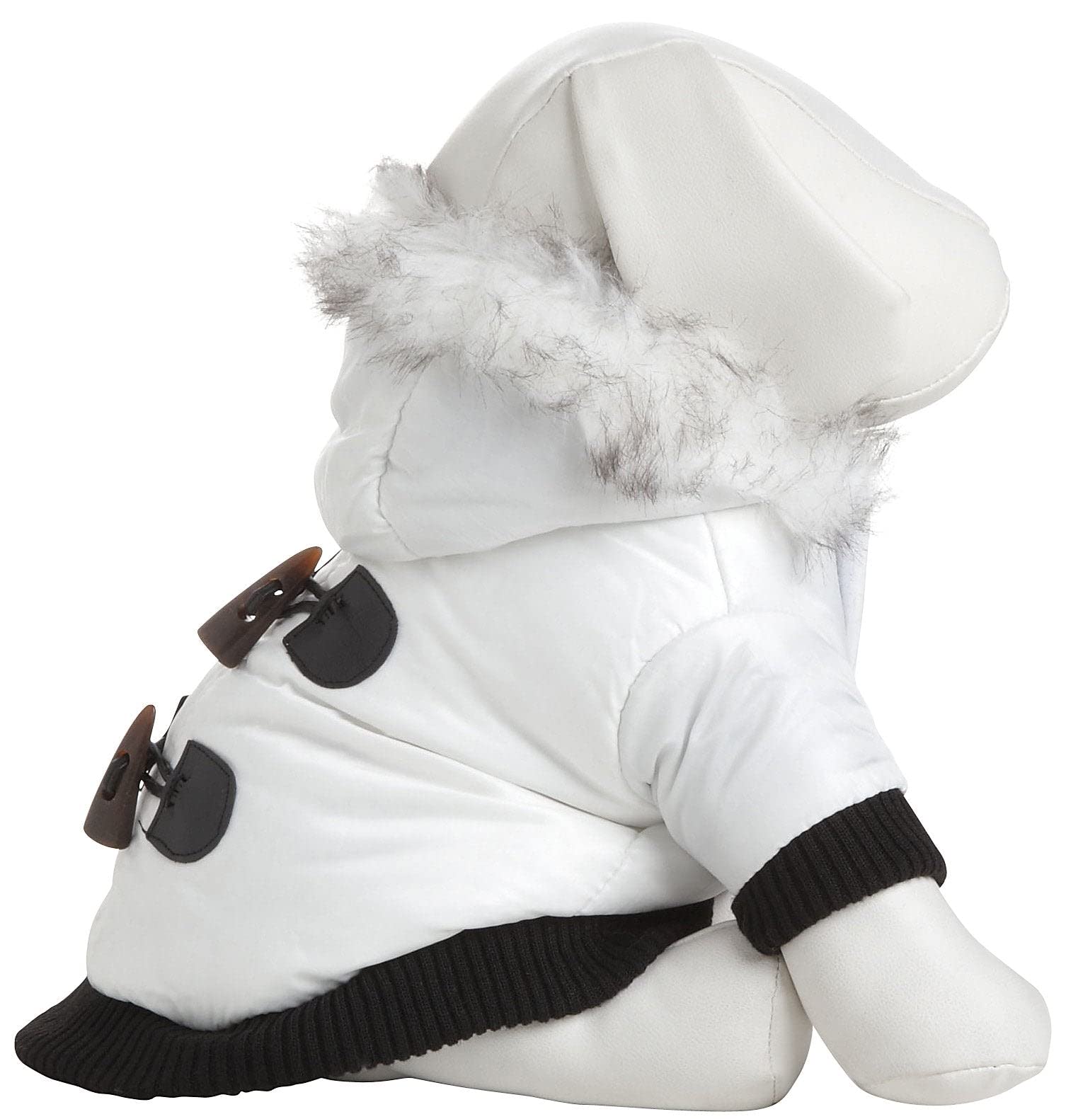 Pet Life Aspen Winter White Fashion Dog Jacket Parka - Dog Coat with 3M Thinsulate Insulation Technology - Winter Dog Clothes for Small Medium and Large Dogs