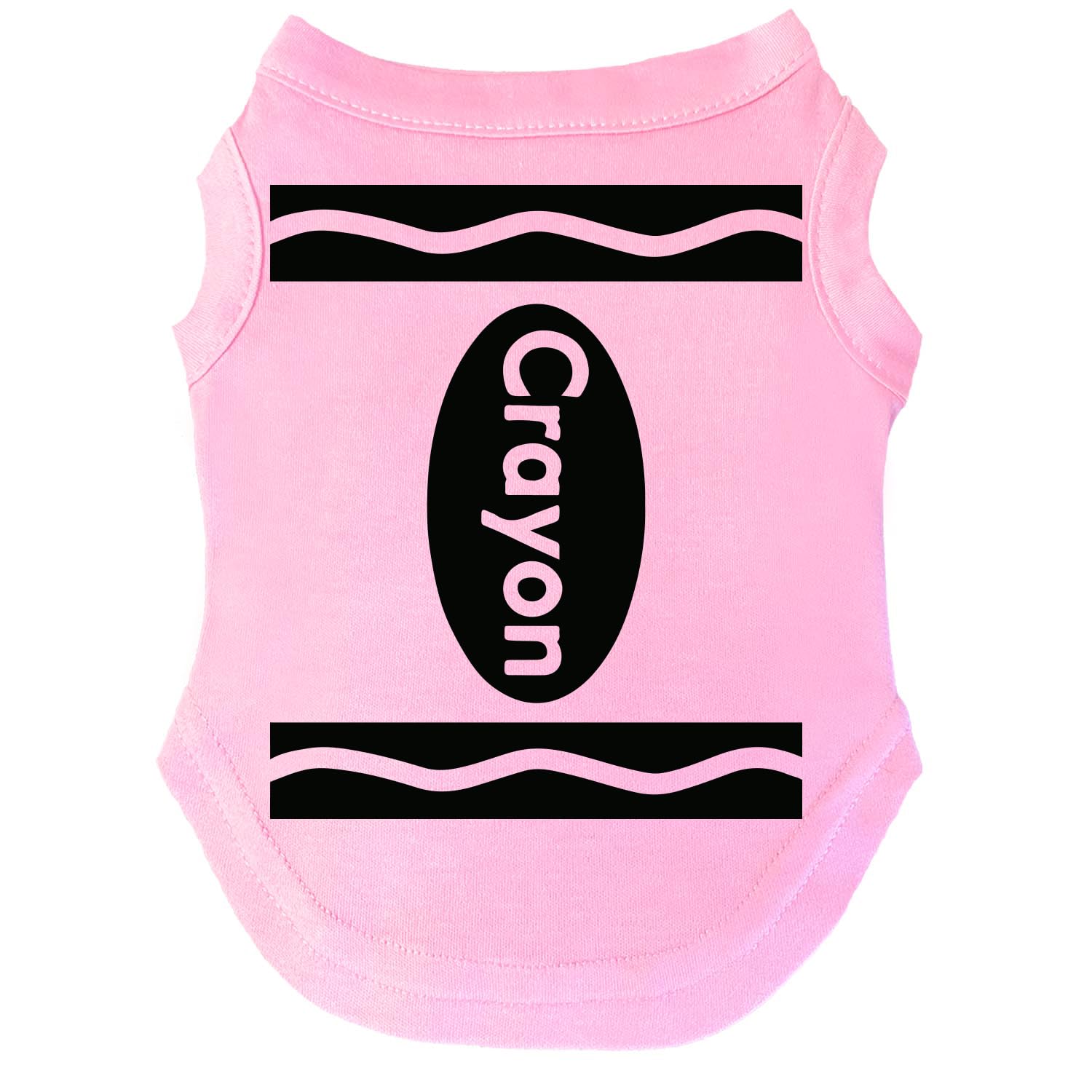 Crayon Costume Halloween Dog Tee Shirt Sizes For Puppies, Toys, And Large Breeds (Baby Pink, Medium 410)