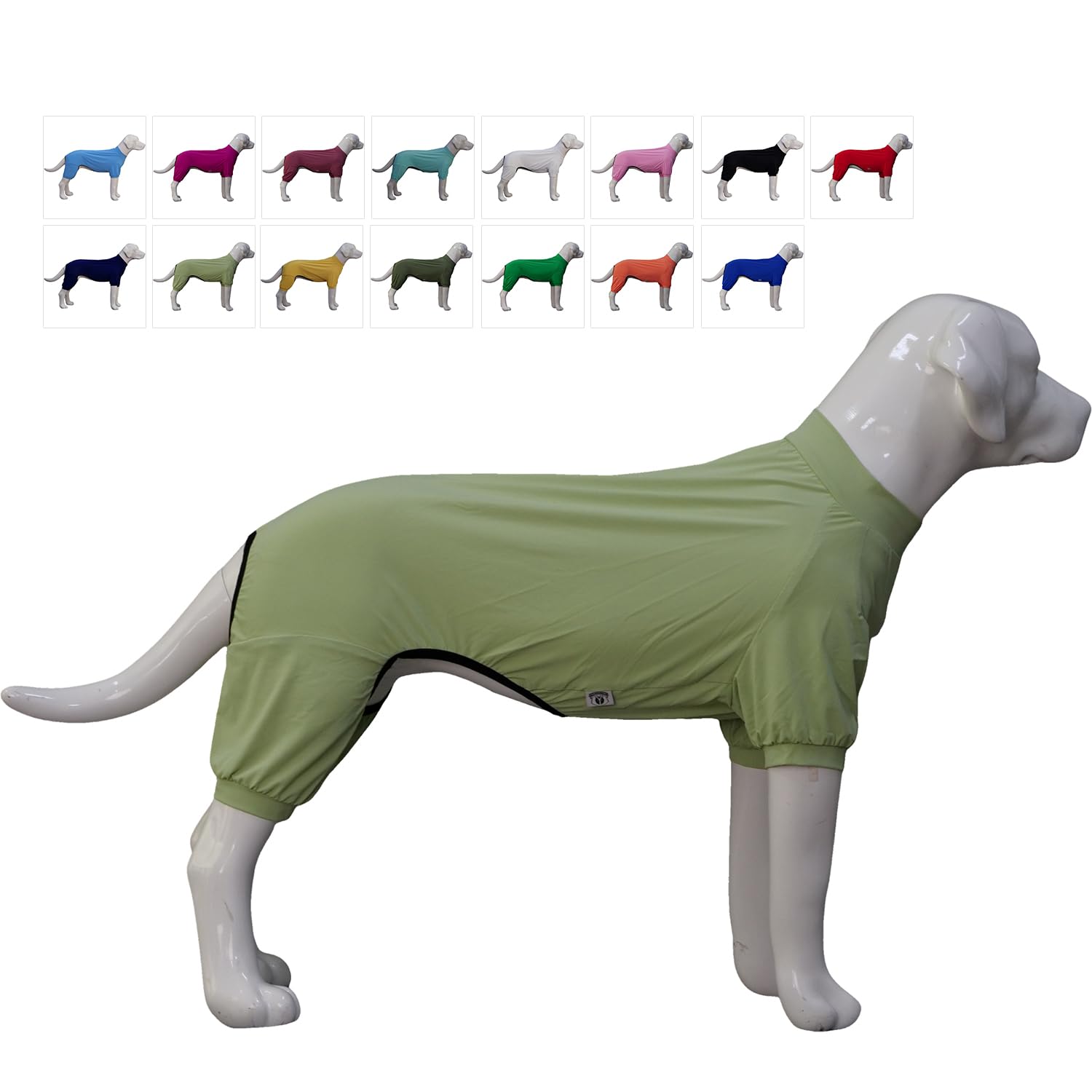 Lovelonglong Dog Jumpsuit With Uv Protection And Quick-Dry Fabric For Spring Summer Pet Pajamas Light Green Xl