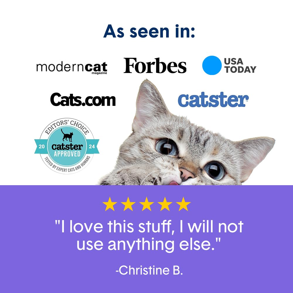 Boxie Probiotic Cat Litter, 40-Day Odor Control, Non-Clumping, Dust-Free, Crystal, 6lb, Multi-Cat