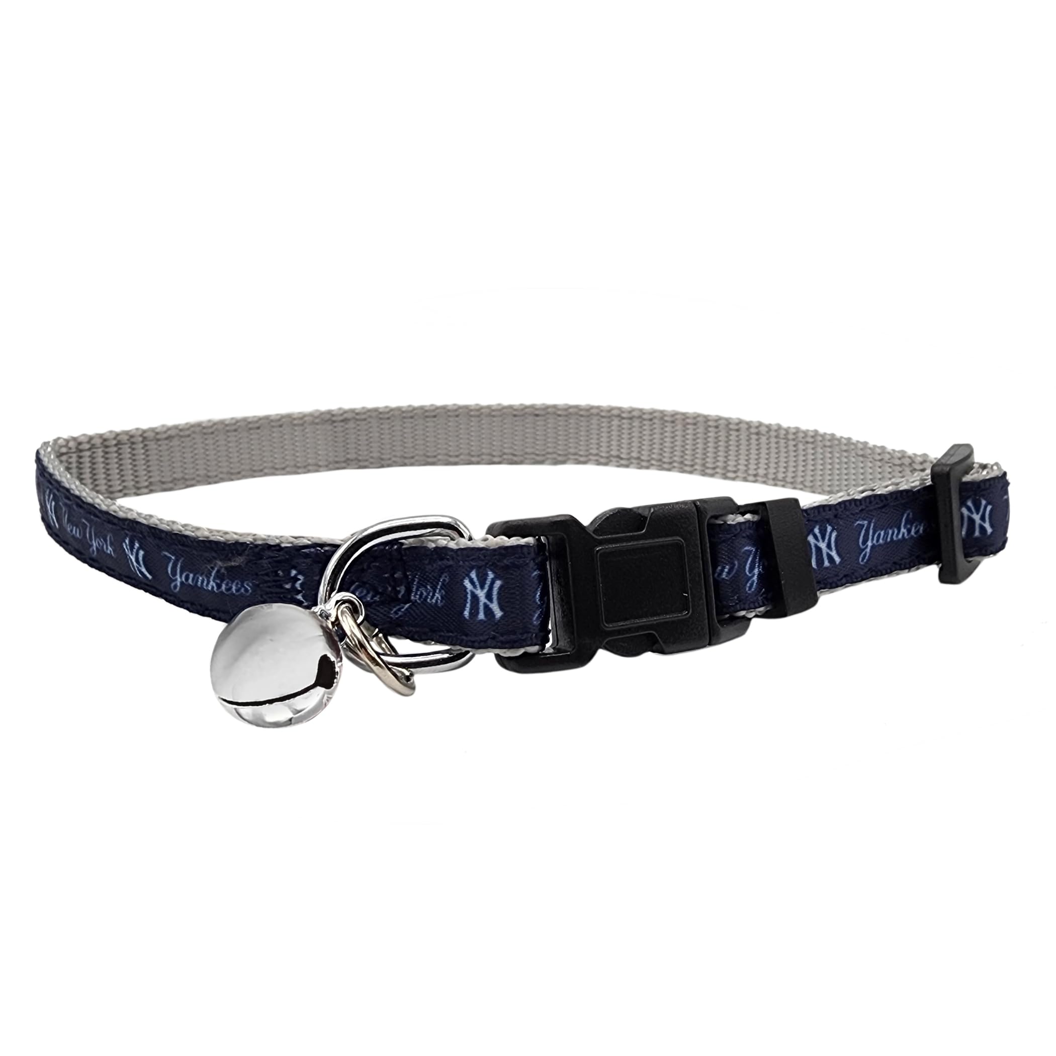 Mlb Cat Collar New York Yankees Satin Cat Collar Baseball Team Collar For Dogs & Cats. A Shiny & Colorful Cat Collar With Ringin