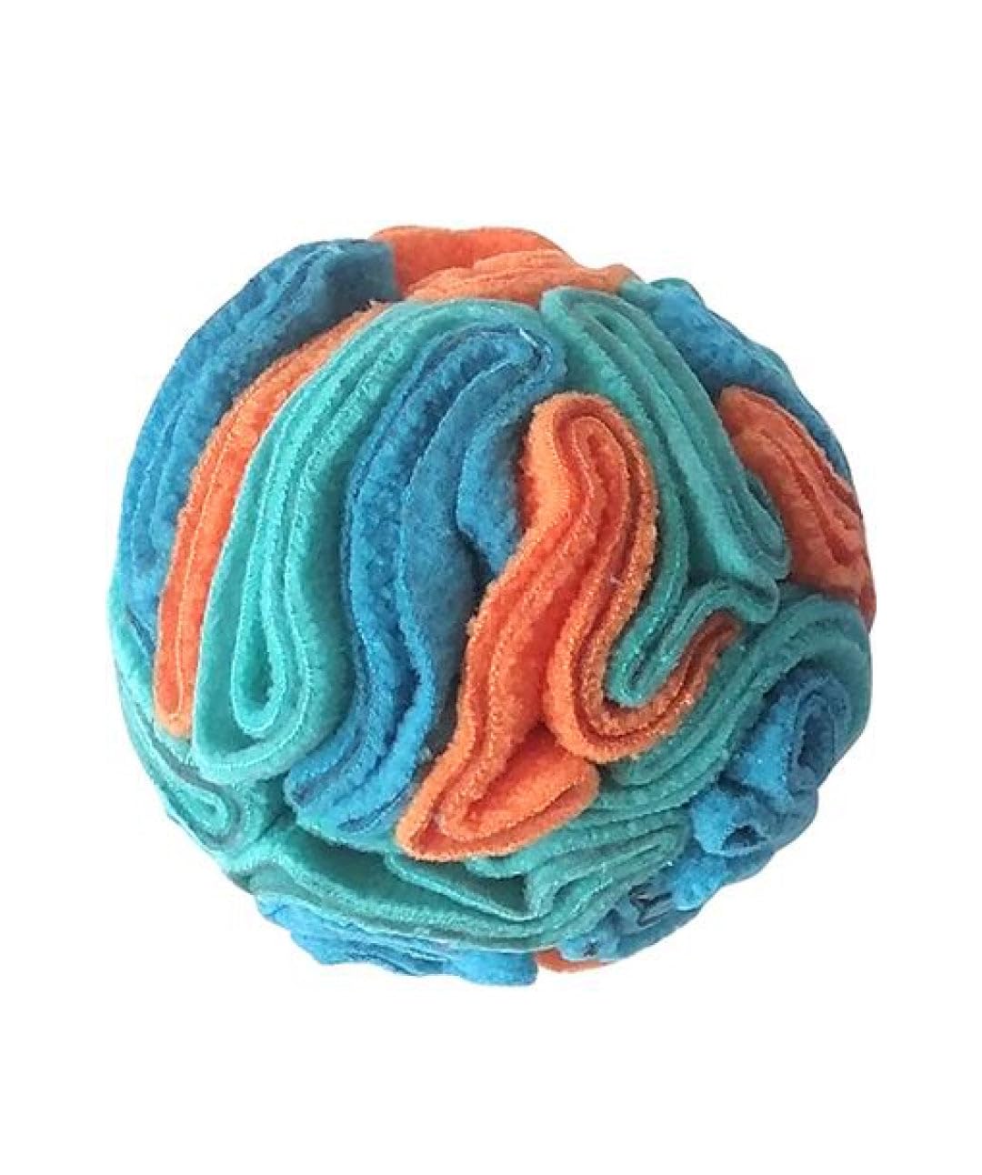 Foufit Hide N Seek Snuffle Balls Nosework Toy For Dogs, Blue/Orange, Small 4''