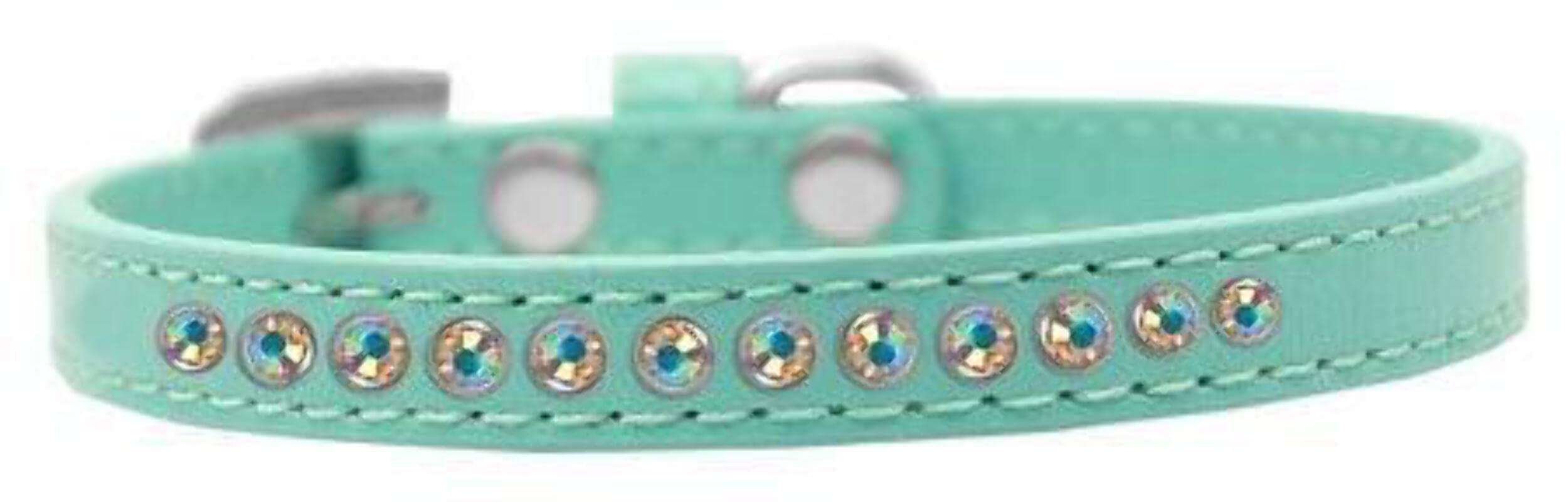 Dog, Puppy & Pet Fashion Collar, "Aurora Borealis Crystal Rimsets" Lavender 16