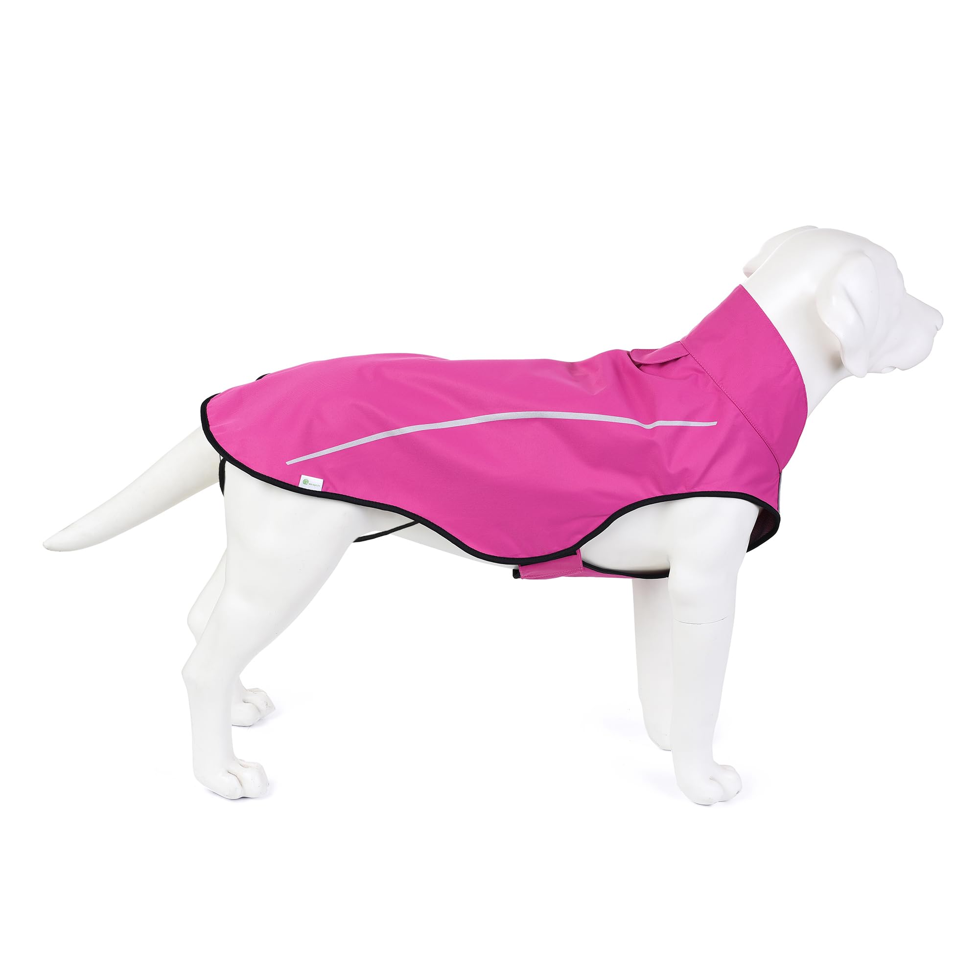Mile High Life Dog Raincoat, Adjustable Waterproof Reflective Rain Jacket For Small Medium Large Dogs, Lightweight Breathable Pe