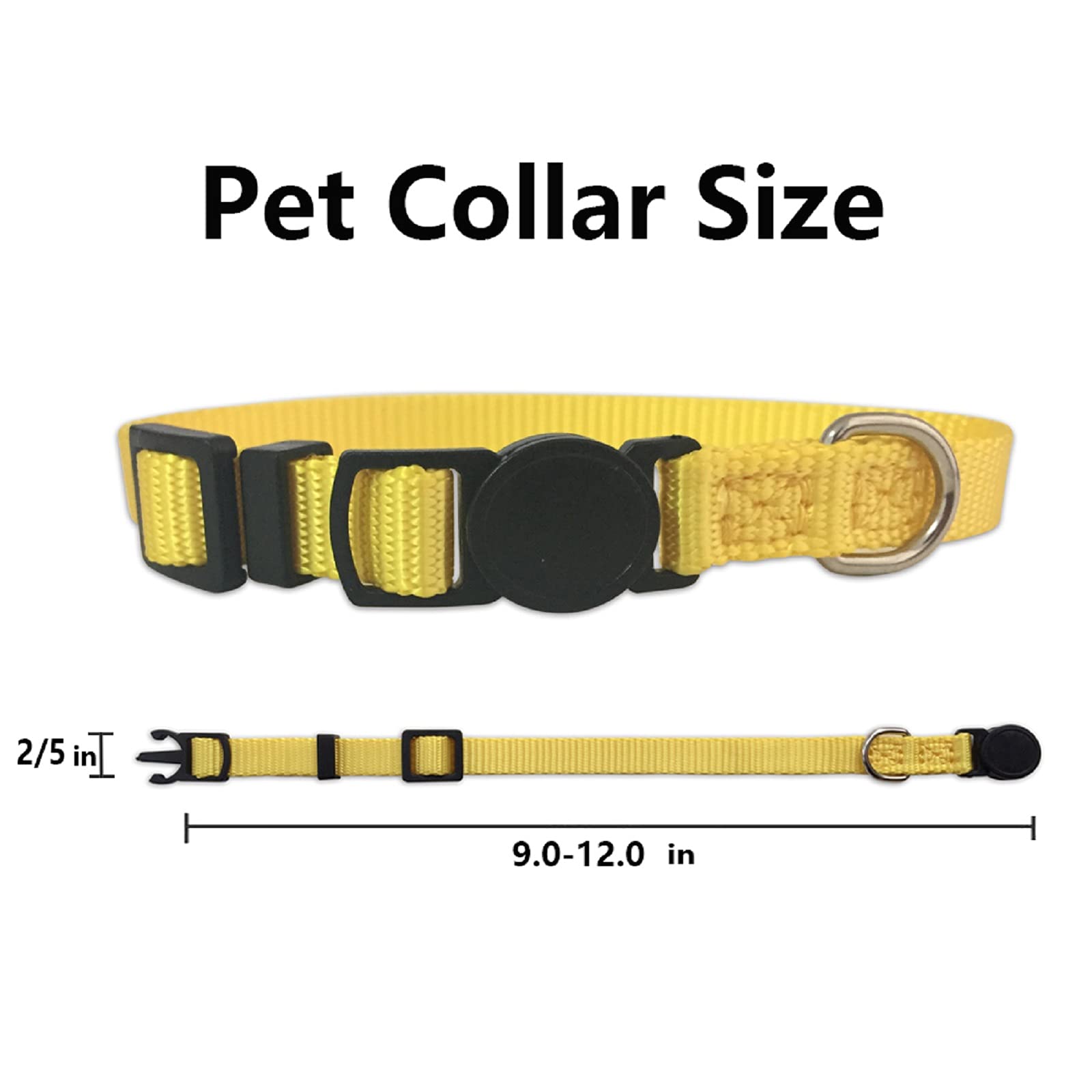 Puppy Id Collar Identification Soft Nylon Adjustable Breakaway Safety Whelping Litter Collars For Newborn Pets With Record Keeping Charts 12Pcs/Set(M)