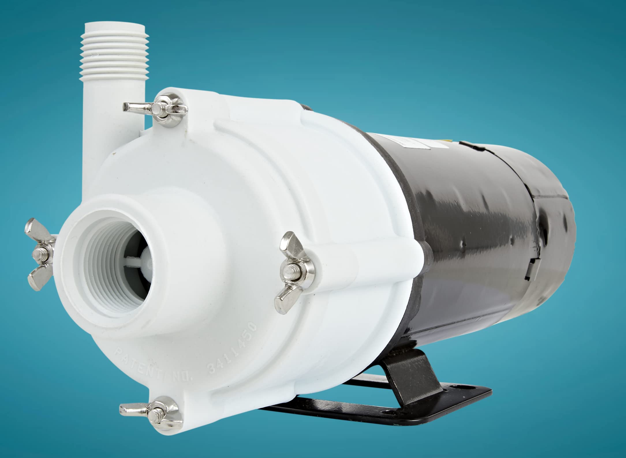 Little Giant 3-MDQX-SC Aquarium Circulation Pump, 1000 GPH, Non-Submersible, 115V, Polypropylene, Black/White, Model 581507