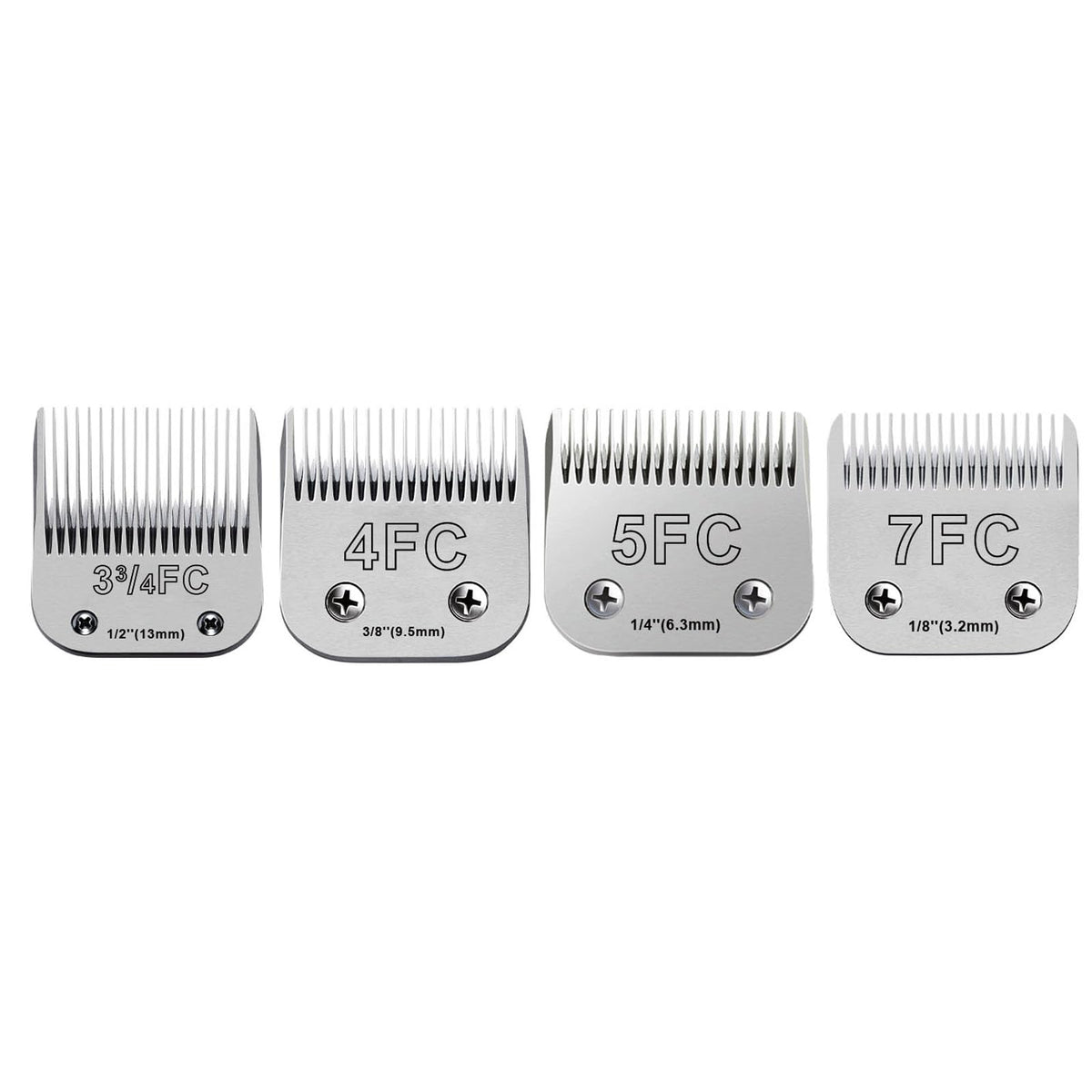 10 Blades For Dog Grooming Blades Compatible With Andis,Oster A5,Wahl Km10 Dog Clippers,Size-#10, 1/16-Inch Cut Length (4Pcs-#3F