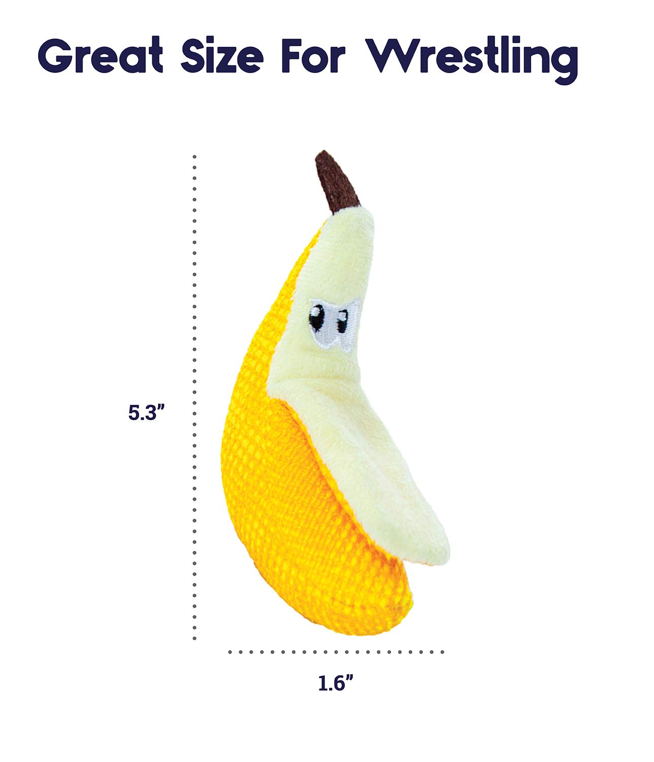 Petstages Catstages Dental Banana Catnip Cat Chew Toy