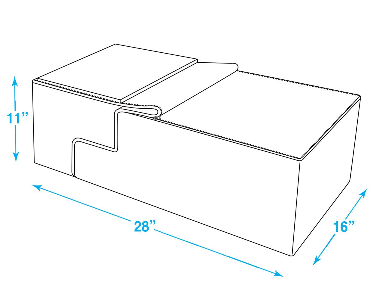 Best Pet Supplies Round Bed For Pet, 4-Step Pet Stair, Grey Linen (Foldable)
