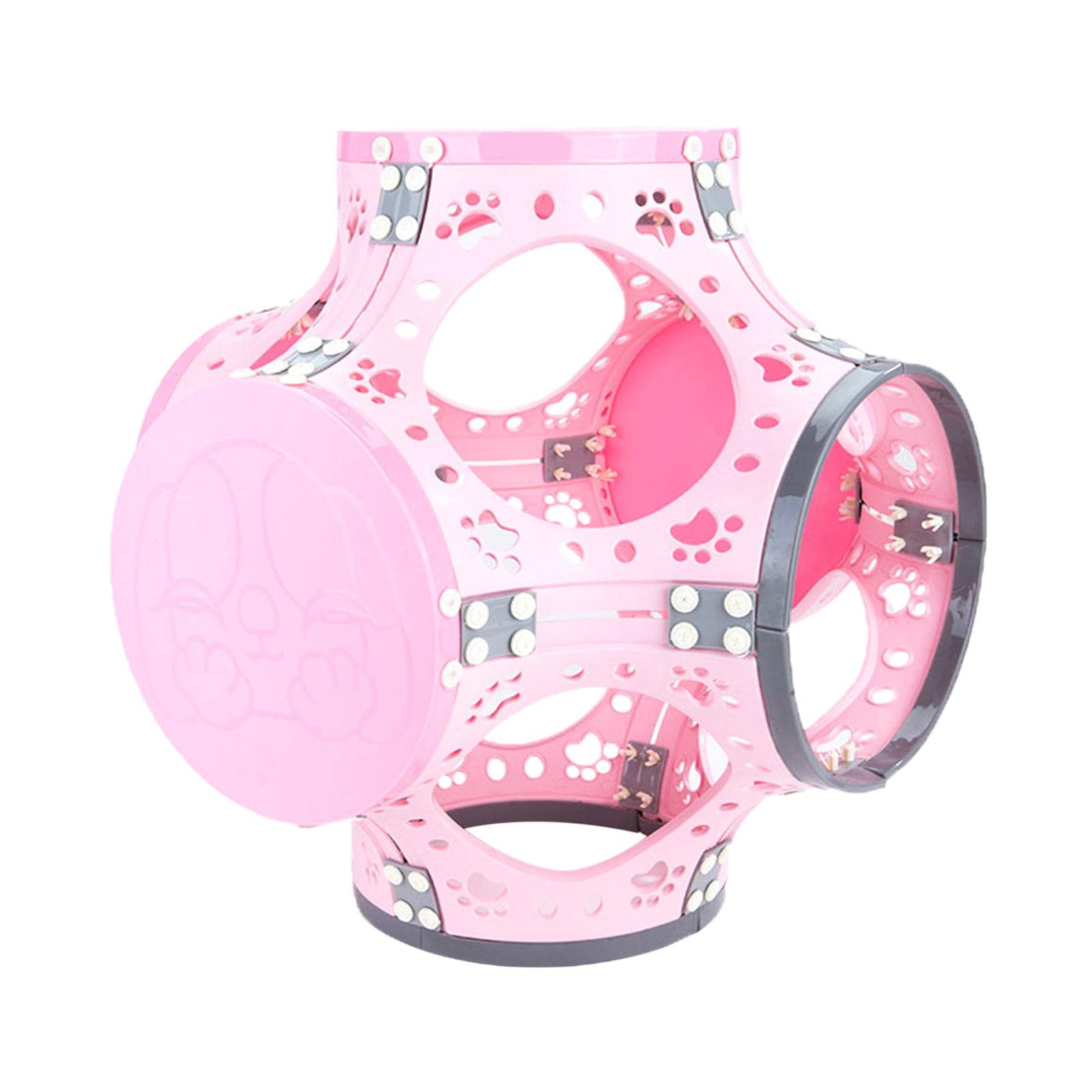 Enakshi Cat Tunnel Tube Pet Interactive Toy Bed Training For Kitty Rabbits Dogs Pink | Pet Supplies | Cat Supplies | Toys