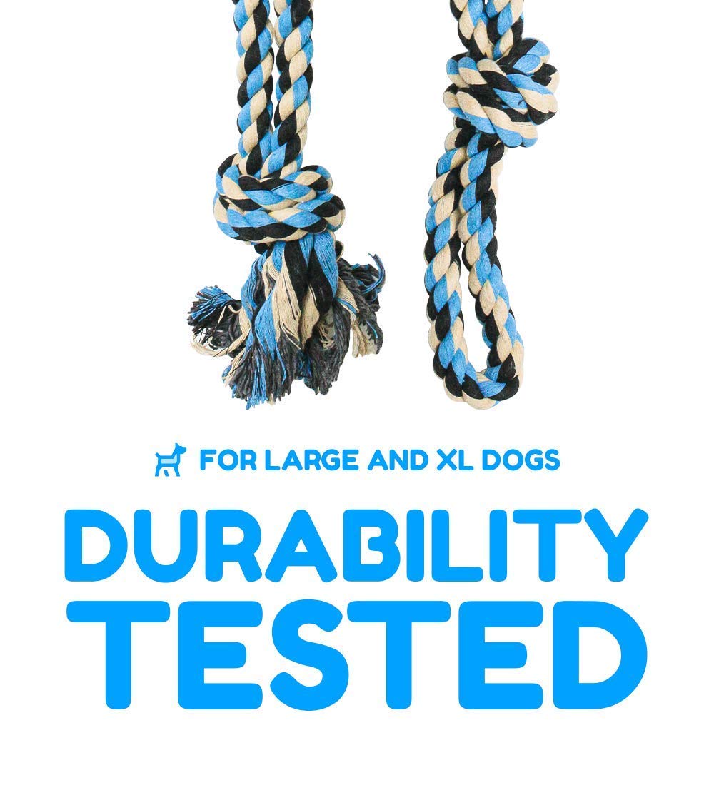 Xl Dog Rope Toy For Aggressive Chewers - Dog Toy, Benefits Non-Profit Dog Rescue, Large Dog Toys, Durable Dog Toys For Aggressiv