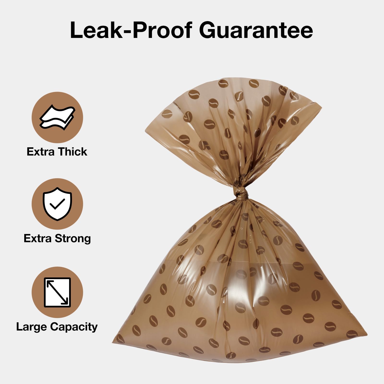 VETRESKA Coffee Scented Dog Poop Bags - 540 Count, Leak Proof, Extra Thick, 9 x 13 Large Waste Bags for Dogs & Cats - 36 Rolls