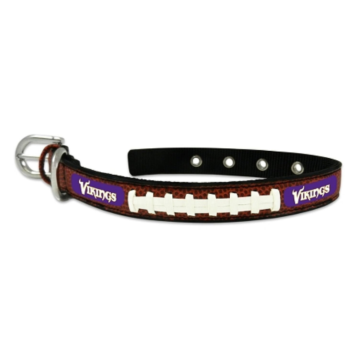 NFL Minnesota Vikings Classic Leather Football Collar, Small