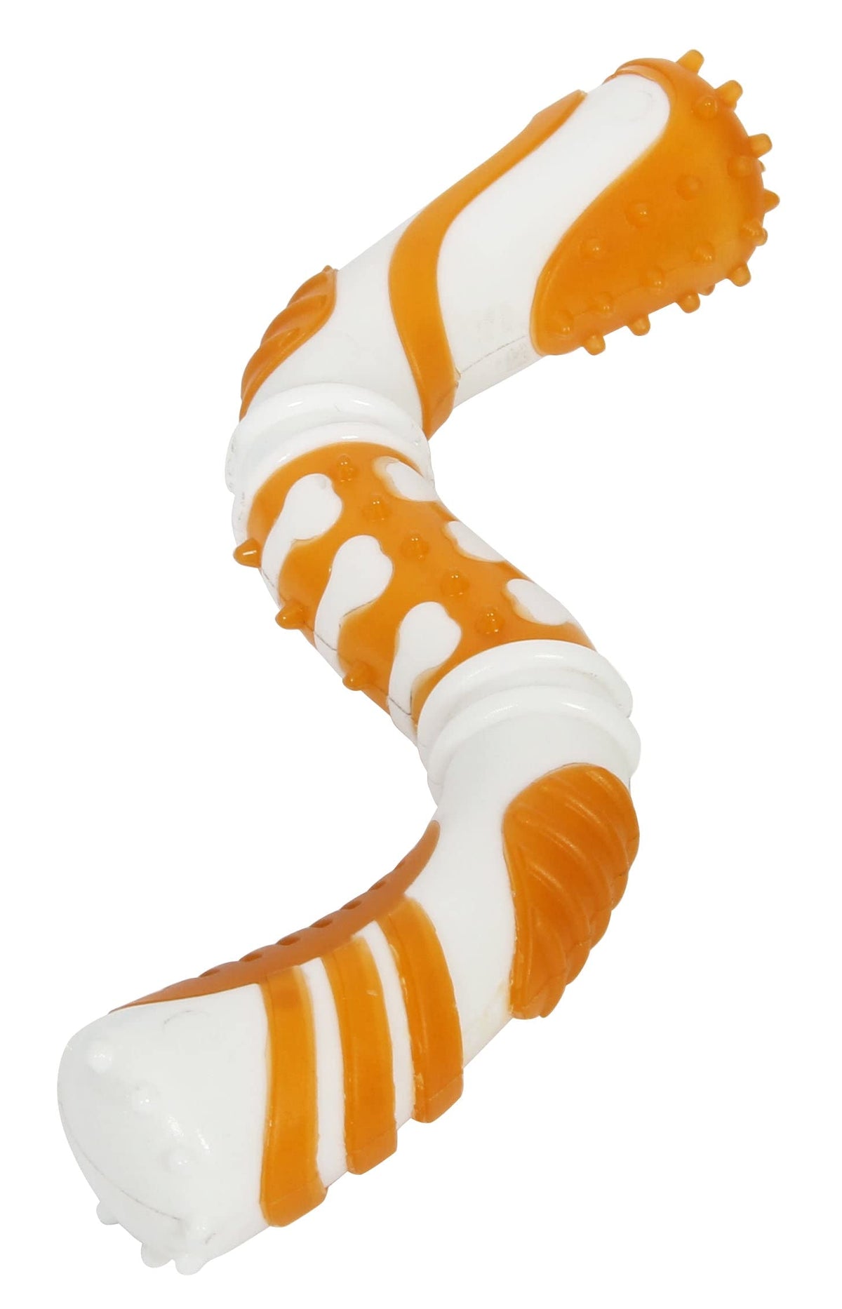 Pet Life  'Denta-Twist' TPR Durable Dental Chew Toy