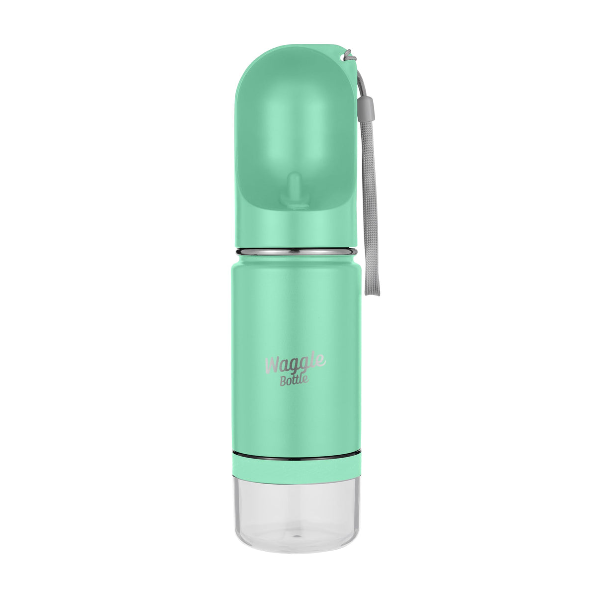 Waggle Bottle Stainless Steel Dog Travel Water Bottle, Vacuum Insulated Portable Dog Water Dispenser, Drink Cup And Snack Contai