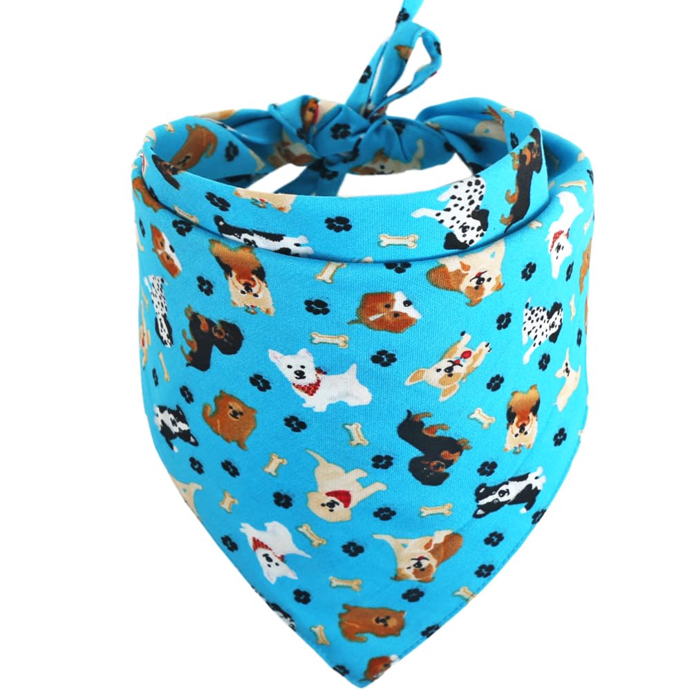 Dog Bandana Reversible Triangle Bibs Scarf Accessories For Cats Pets Animals