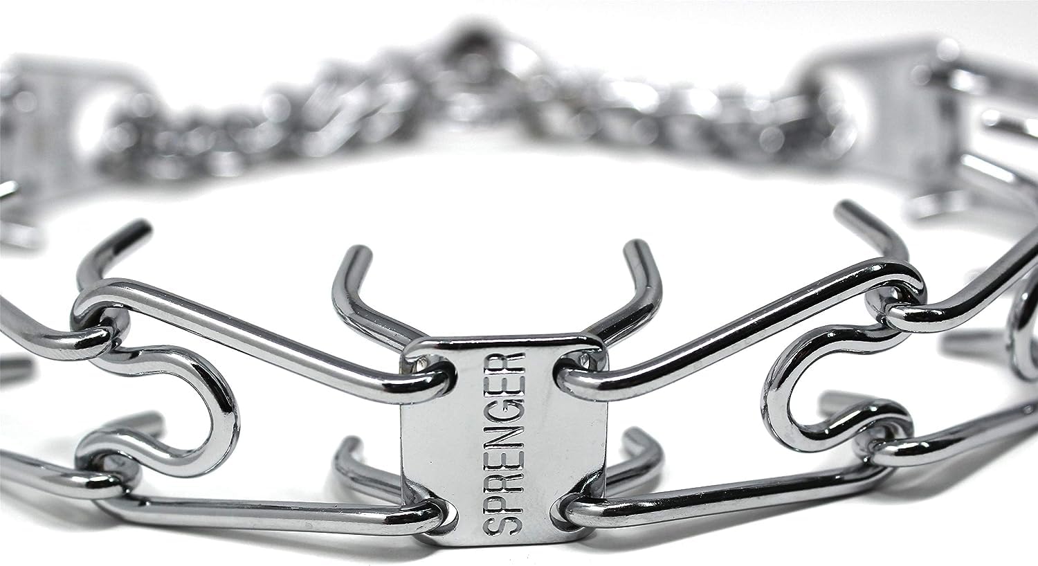 Herm Sprenger Prong Dog Training Collar Ultra-Plus Chrome Plated Steel Pet Pinch Collar No-Pull Collar For Dogs Anti Pull Training Collar Made In Germany 3.2Mm X 23In Medium