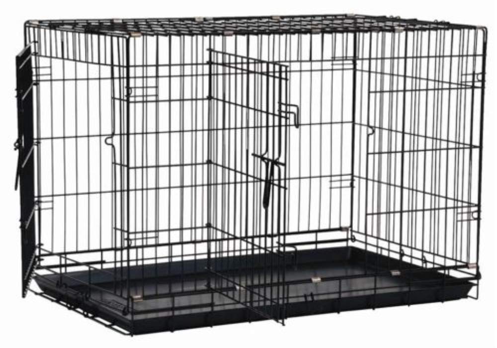 Precision Pet Products Two Door Great Crate Wire Dog Crate, 36 Inch, For Pets 50-70 Lbs, With 5-Point Locking System