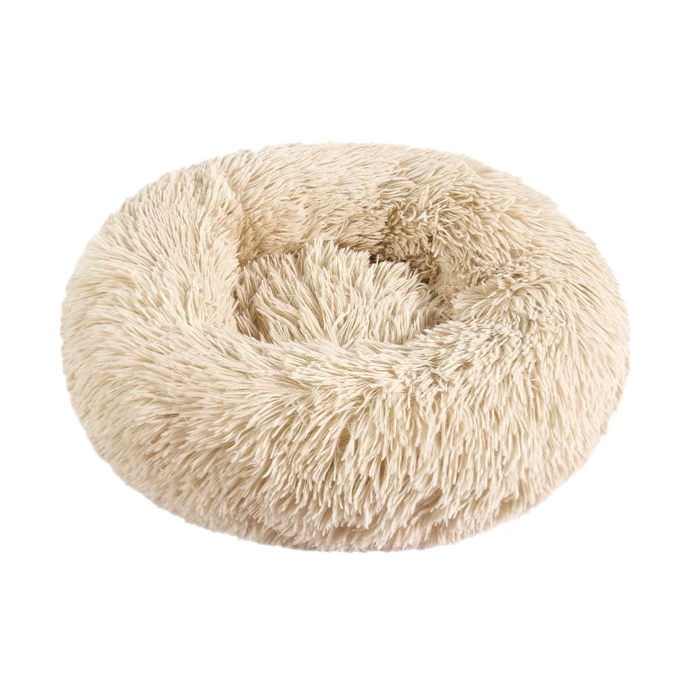 Otoez Kitten Puppy Bed Extra Small Xs Round Dog Cat Beds Anti Anxiety Plush Pet Calming Donut Bed With Non-Slip Waterproof Botto