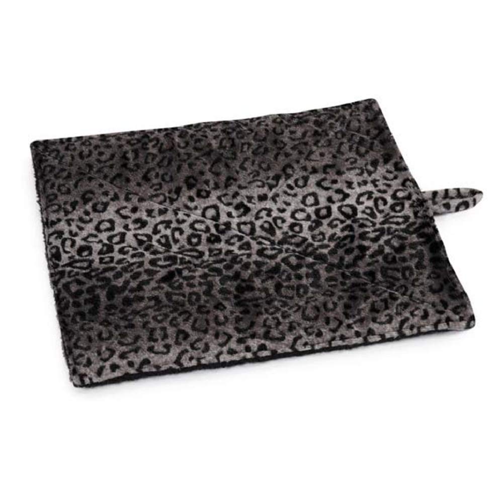 Prairie Horse Supply Quality Thermal Cat Mat and Free Cat Toy (Grey Leopard) (2 Mats) Cozy Self Heating Warming Kitty Kitten Pup