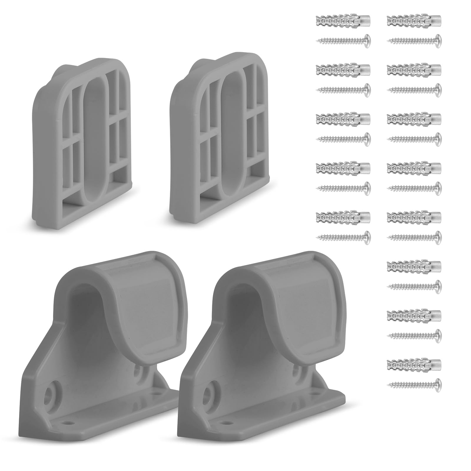 Retractable Baby Gate Replacement Parts, 55'' W x 33'' H Likzest Retractable Baby Gate Extensions (Including 2 x Latches + 2 x B