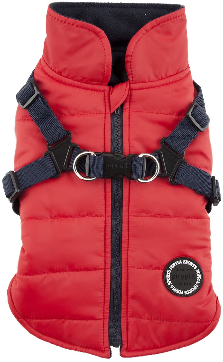 Puppia Authentic Mountaineer Ii Winter Vest, Medium, Red