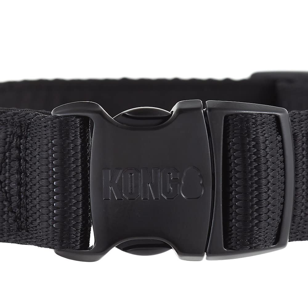 Kong Max Hd Ultra Durable Neoprene Padded Dog Collar (Large, Black)