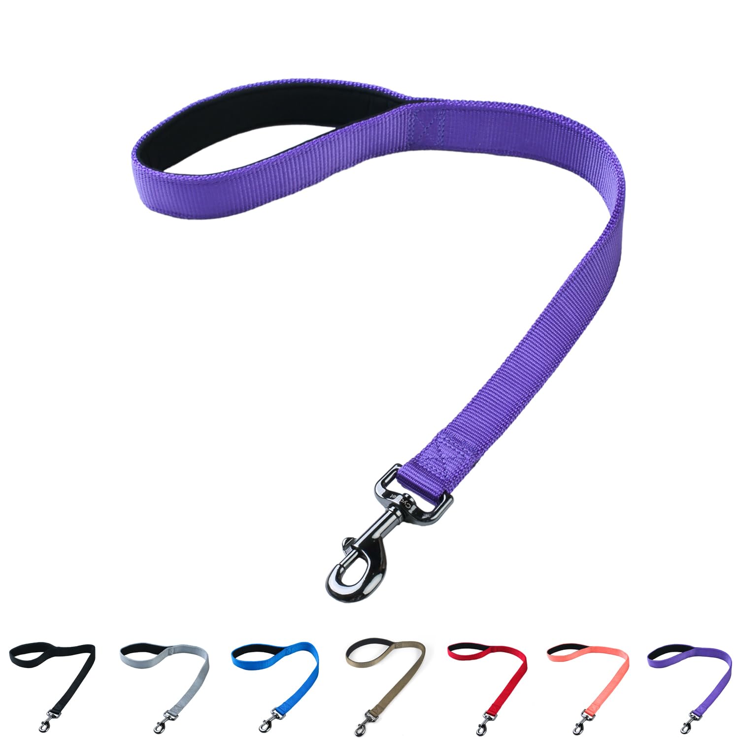 Cyclpet Advanced Dog Short Leash 24 Inches With Sturdy Nylon And Soft Padded Handle Lead For Large Medium Breed Dogs Daily Use W