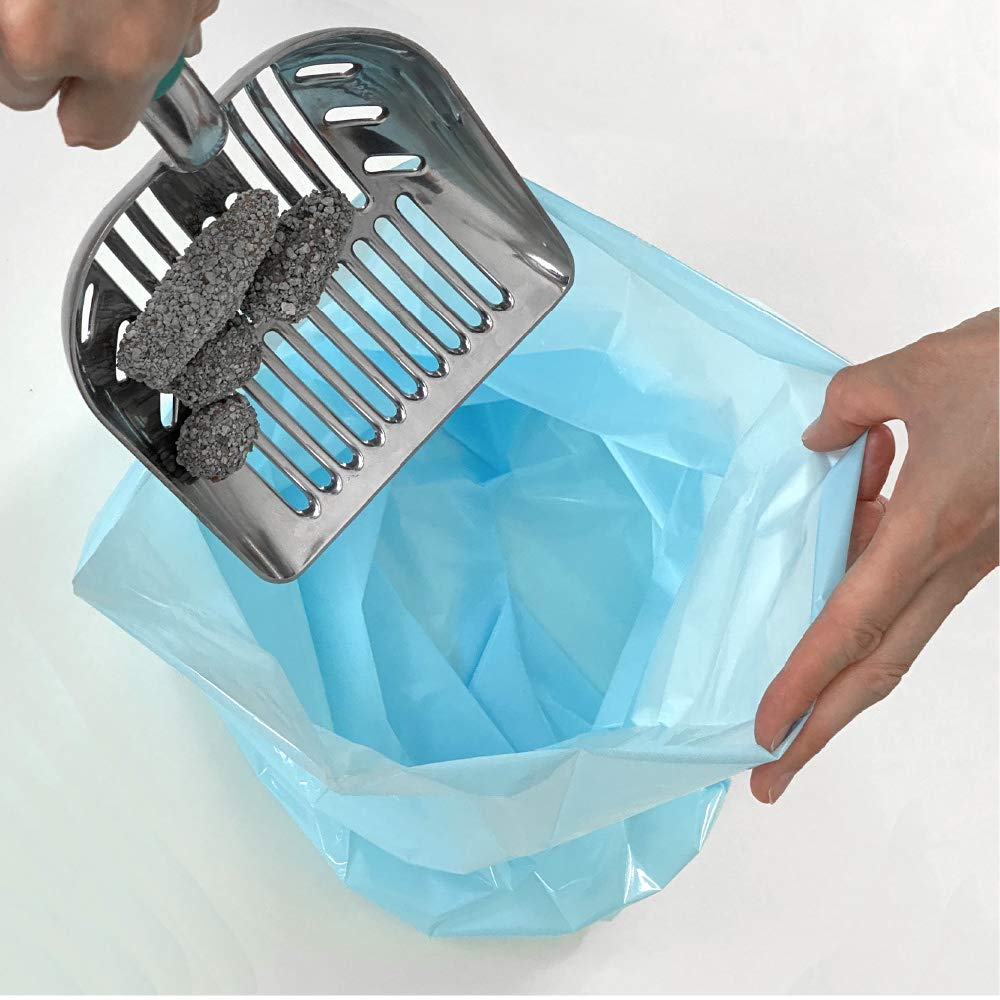 Bos Amazing Odor Sealing Cat Waste Disposal Bags - Durable, Unscented[Size: L, Color: Light Blue] (60 Count, Pack Of 2) (120 Bag