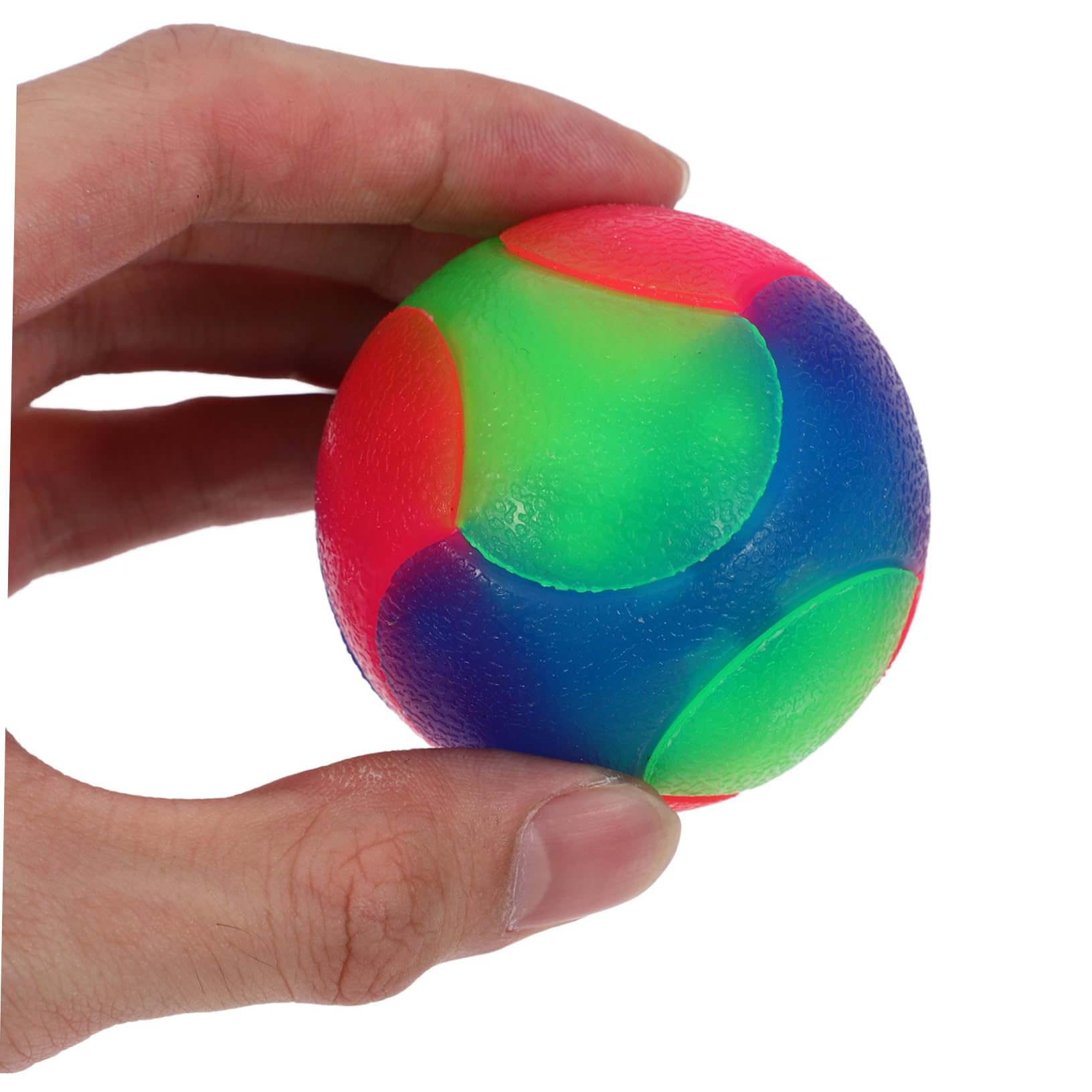 Totority Glow Dark Interactive Light Up Ball for Small Dogs and Puppies Elastic Bouncy Dog Puzzle for Training and Mental Stimul